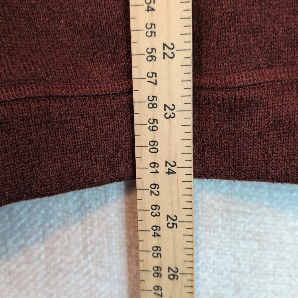The North Face Gordon Lyons Crew Neck Fleece Sweater Sz Sm Burgundy Cozy Warm